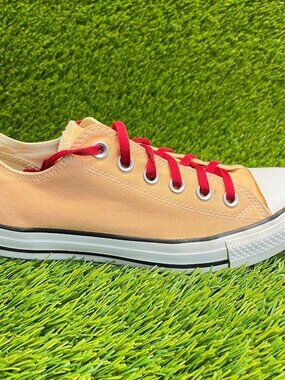 Converse Chuck Taylor All Star OX Womens Size 8 Orange Walking Shoes Sneakers